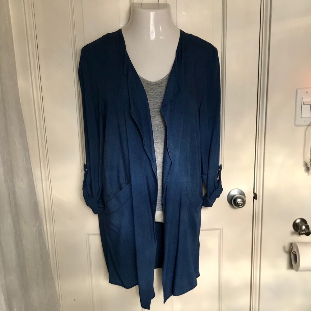 Denim look jacket
